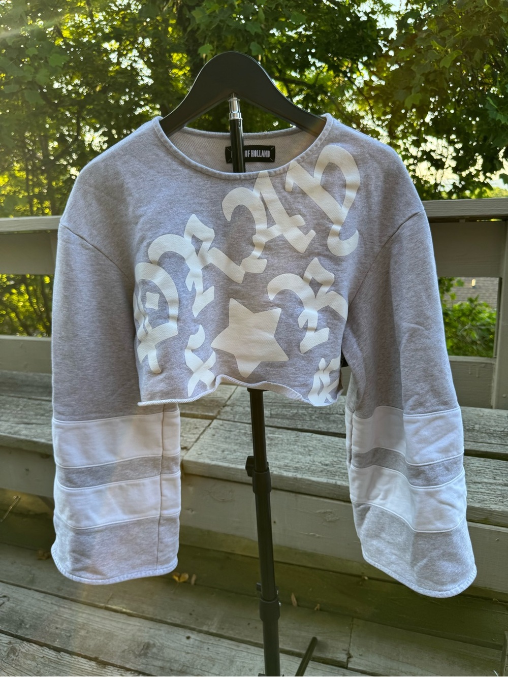 House of Holland x Free People Collab Cropped Sweatshirt